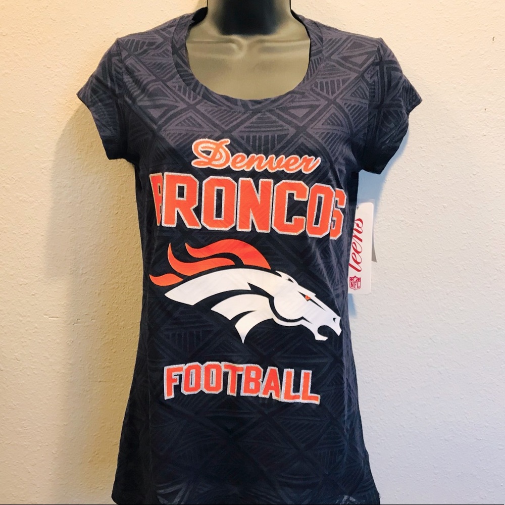 Denver Broncos brand new burnout tee
